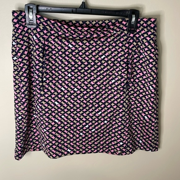 Dockers Pants - DOCKERS Golf Women’s SMALL Patterned Stretch Elastic Waist Skort‎ Preppy Active